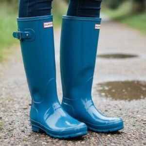 Hunter Women's Teal Rain Boots